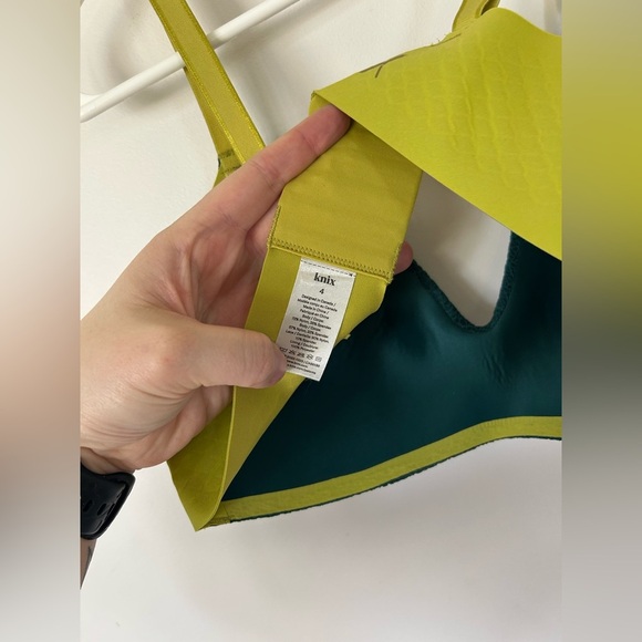 Knix Wingwoman Green Lace Wireless Bra Size 5 - Picture 7 of 8